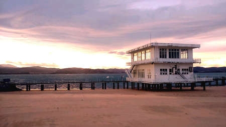 Sunset on the strut Laredoの素材