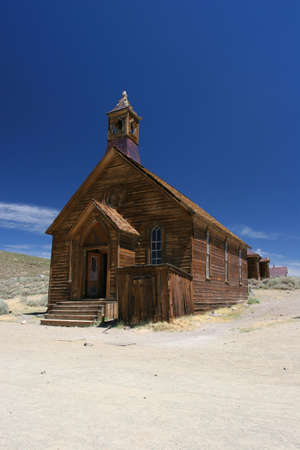 Church in Bodie, Ghost Town, Californiaの写真素材