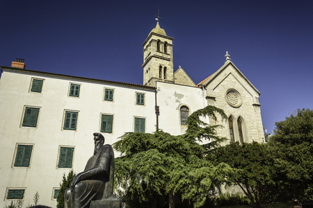 Catholic Church of St Francis in the city of Sibenik, Croatiaの写真素材