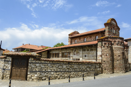 The old church saint Stephen in the city of Nessebar, Bulgaria.の写真素材