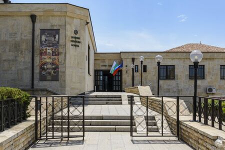NESSEBAR, BULGARIA , MAI 24, 2018: Archaeological Museum entrance in the city of nessebar, Bulgaria.のeditorial素材
