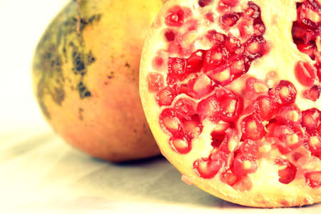 Colorful pomegranate fruit photography for background or wallpaper