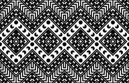Geometric ethnic oriental abstract seamless pattern. Traditional tribal vector Design for background, carpet, wallpaper, clothing, wrapping, Batik, fabric, sarong, illustration embroidery style.のイラスト素材