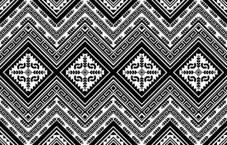 Geometric ethnic oriental abstract seamless pattern. Traditional tribal vector Design for background, carpet, wallpaper, clothing, wrapping, Batik, fabric, sarong, illustration embroidery style.のイラスト素材