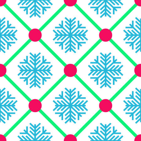 Snowflake seamless pattern vector Design for background, paper, wrapping, wallpaper, clothing,  fabric, sarong, decorating, backdrop and etc.のイラスト素材