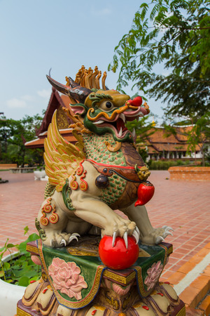 Chinese dragon statueの写真素材