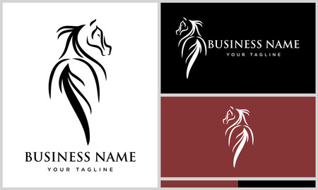 vector arabian horse design templateのイラスト素材