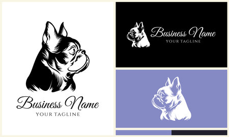 vector pit bull logo templateのイラスト素材