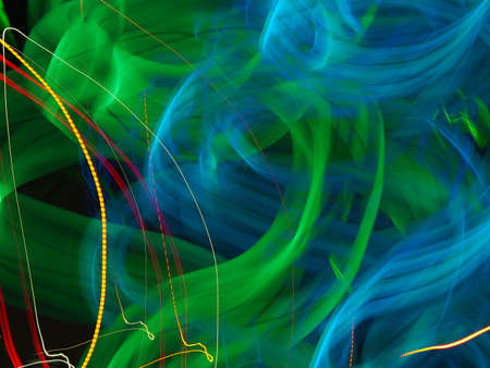 Light trails with long exposure.の写真素材