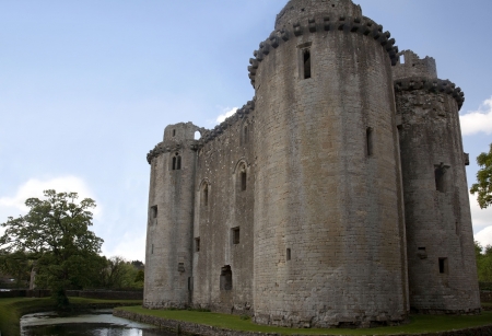 Nunney castle, Somerset UKのeditorial素材