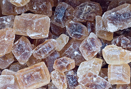 Cane sugar cubes backgroundの写真素材
