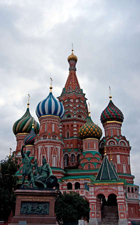 St. Basil Cathedral on Red Square daytime, Moscow, Russia