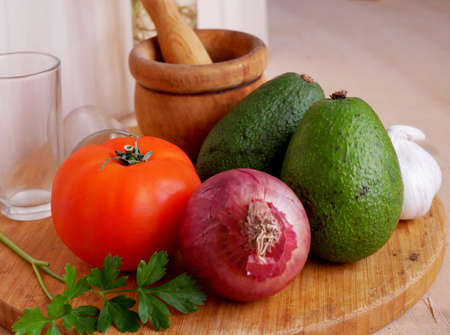 Ingredients for saladsの写真素材