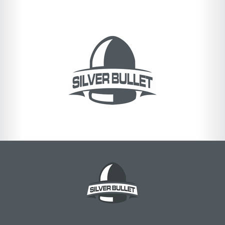 Silver bullet sport Gun logoのイラスト素材