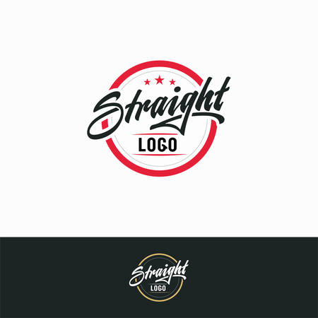 Straight UP logoのイラスト素材