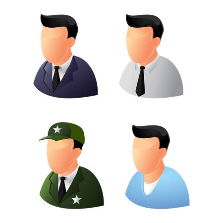 People social forum icons illustrationのイラスト素材
