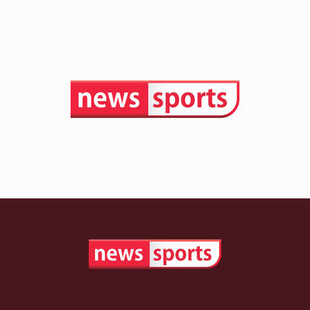 Sport news TV Show logoのイラスト素材