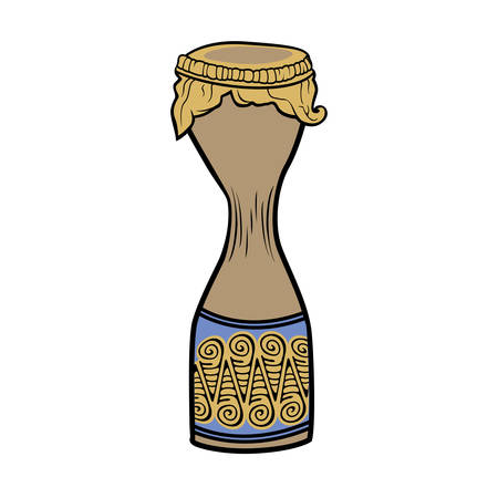 Music Etnic Traditional Kendang Cartoon Vectorのイラスト素材