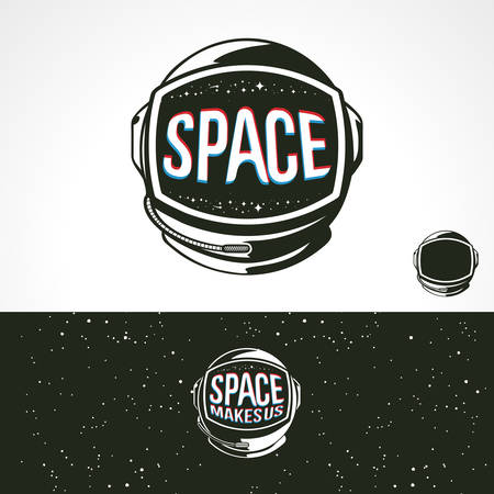 Space Helmet astronauts Cosmonaut vectorのイラスト素材