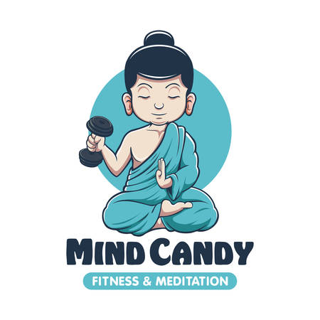 Gym fitness Budha Yoga meditationのイラスト素材