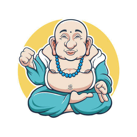 Gym fitness Yoga Budha meditationのイラスト素材