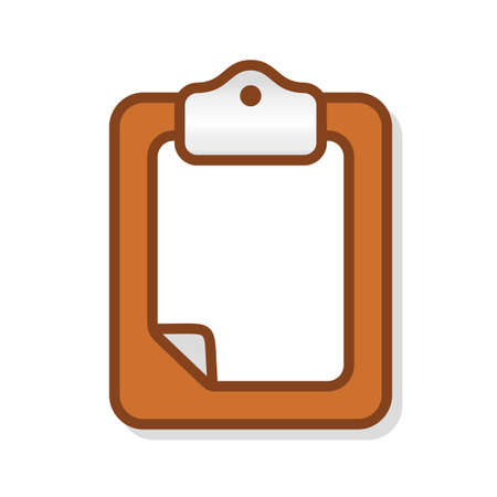 Clipboard Blank Cartoon Vectorのイラスト素材