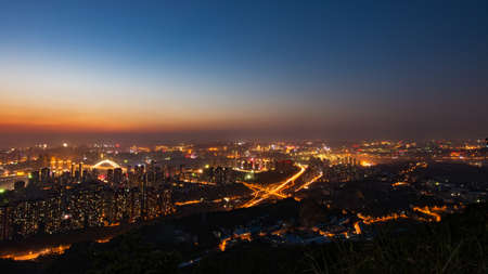Chongqing night viewの写真素材