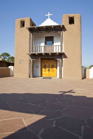 San Geronimo Chapel, Taos Pueblo aka Pueblo de Taos, Taos, New Mexicoのeditorial素材
