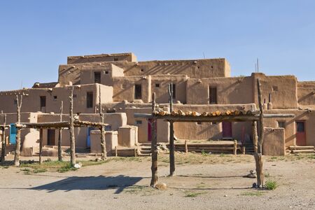 Taos Pueblo, aka Pueblo de Taos, Taos, New Mexicoのeditorial素材