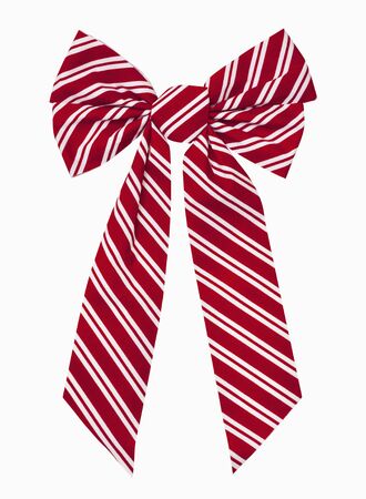 Red and white striped christmas boxの写真素材