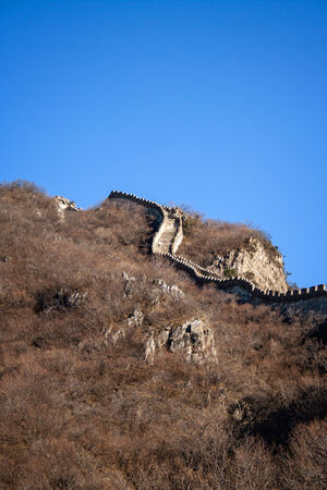 Original section of the great wall of China, Jinshanlingの写真素材