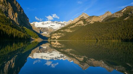 Lake Louise in Canada's Banff National Parkの写真素材