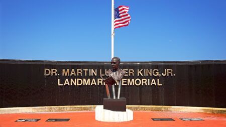 WEST PALM BEACH, FLORIDA - JUNE 13th: The Dr. Martin Luther King Jr Landmark Memorial in West Palm Beach, Florida on June 13th, 2016.のeditorial素材