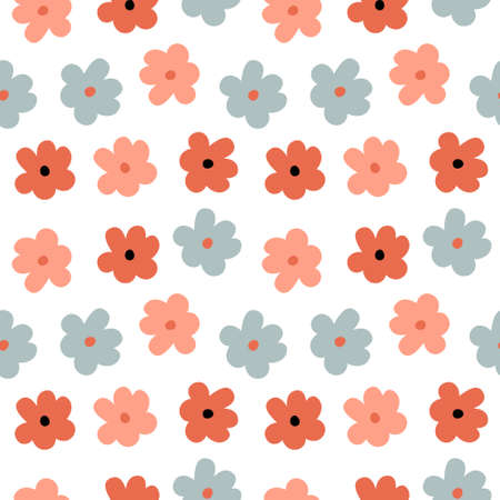 Colorful seamless pattern. Bright abstract shapesのイラスト素材