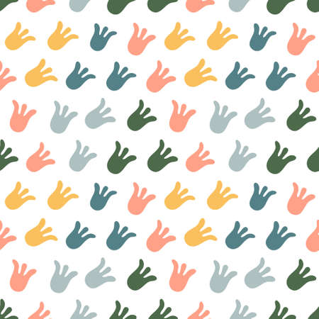 abstract seamless pattern. Simple organic shapes.