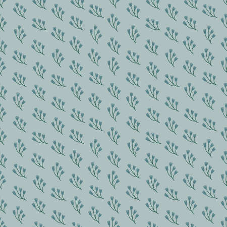 Seamless pattern with abstract shapes. Simple colored doodles.