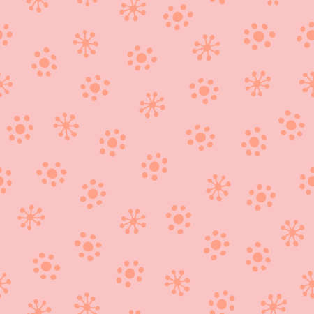 Seamless pattern with abstract shapes. Simple colored doodles.のイラスト素材