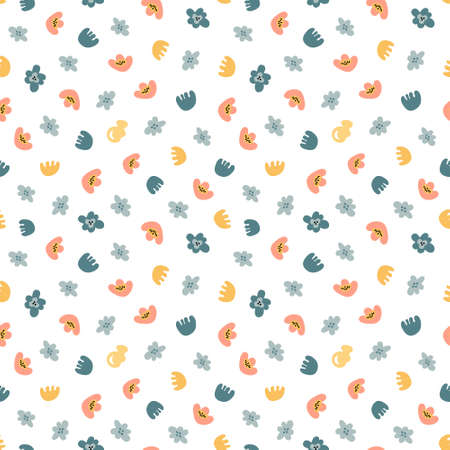 abstract seamless pattern. Simple organic shapes.