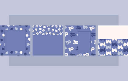 Square social media templates, minimalist branding design, .hand-drawn shapes.