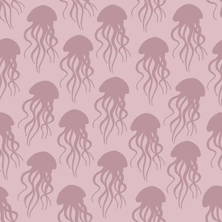 Simple cute shape, seamless doodle pattern, .natural freehand sketch