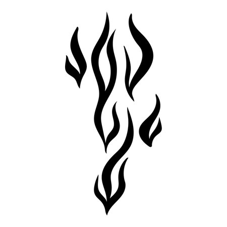 Decorative elements, continuous line drawing, .biomorphic patternのイラスト素材