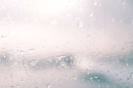 Blur Abstract background. Rain drops on the window.の写真素材