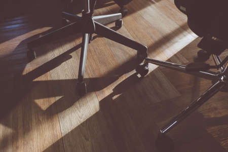Modern office with open space to work. Comfort chair in business conference room. Vintage Filter.の写真素材