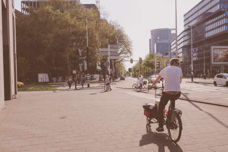 AMSTERDAM, NETHERLANDS - JUNE 6: Biking is the best way to get around Amsterdam, nearly half of all...