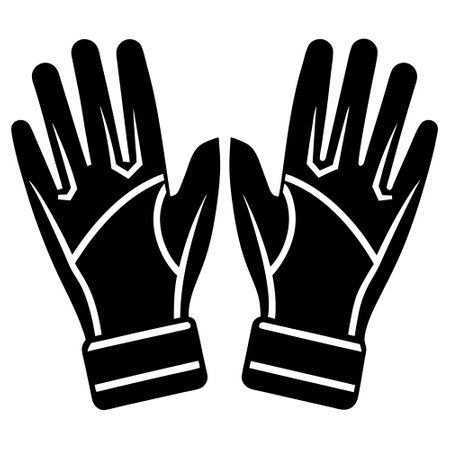 Pair of gloves icon. Simple illustration of pair of gloves vector icon for webのイラスト素材