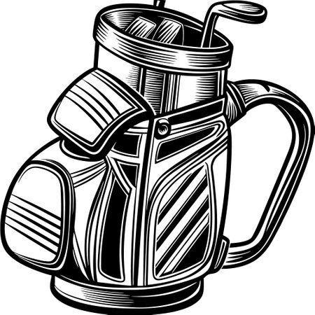 Golf.Mascot Templates.Vector illustration ready for vinyl cutting.のイラスト素材