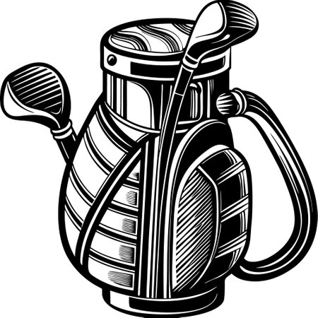 Golf.Mascot Templates.Vector illustration ready for vinyl cutting.のイラスト素材