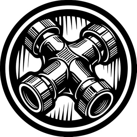 Binoculars.Vector illustration ready for vinyl cutting.Isolated on white background.のイラスト素材