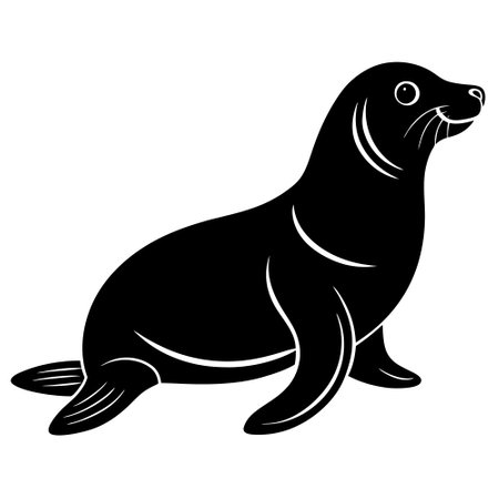 seal on a white background, vector illustration, eps10のイラスト素材