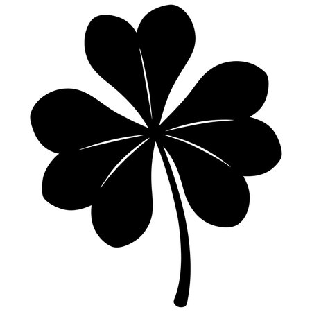 four-leaf clover, symbol of St. Patrick's Dayのイラスト素材